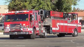 Anaheim Fire & Rescue Truck 6 & Ambulance 6 Responding 10/16/2025