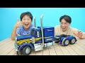 예준이와 아빠의  트럭 자동차 만들기 조립놀이 게임 플레이 Assembly Truck Car Game Play