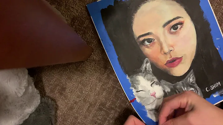 self portrait tape peeling asmr