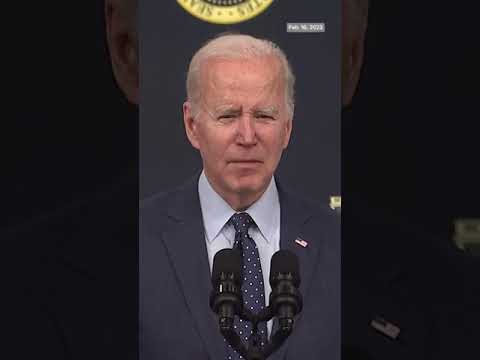 #Biden on #UFOs shot down