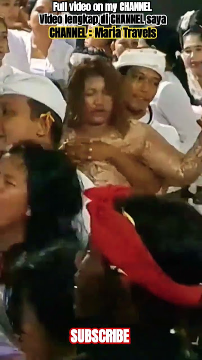 BALI 🇮🇩 TRANCE DANCE WOMEN 😮 WANITA KESURUPAN 💃 #ceremony #ritual #religion
