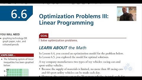 FM 20 6.6 Optimization (part 3) - Linear Programming