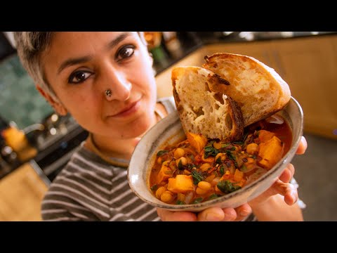 Butternut chickpea and spinach soup  Healthy food  Vegetarian amp vegan recipes  Food with Chetna