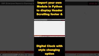 How to Use Digital Clock Module #python