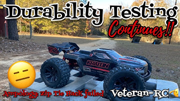 Arrma Kraton 6s EXB: Duurzaamheidstesten gaan door!!