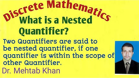 Nested Quantifier in Discrete Mathematics