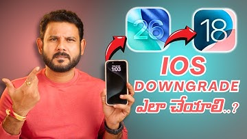 How To Go  Back To IOS 26 to IOS 18 | Iphone Downgrade In Telugu | Km Creative Zone