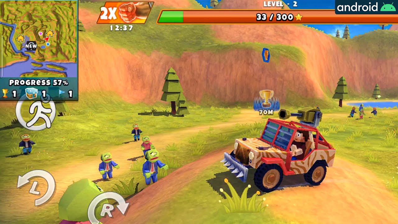 Zombie Offroad Safari Gameplay / Redmagic 8 Pro Android (Offroad