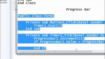 Visual Basic - Progress Bar And Message Box