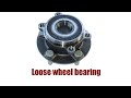 Loose wheel bearing