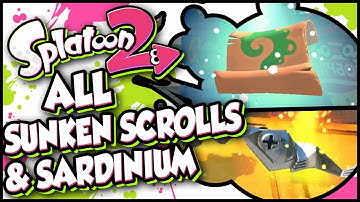 ALL SUNKEN SCROLLS & SARDINIUM LOCATIONS IN SPLATOON 2!
