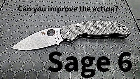 Can we vastly improve the action of the new Spyderco Sage 6. Follow along.