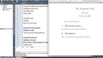 Latex Tutorial - Part 1 - structure and table of contents