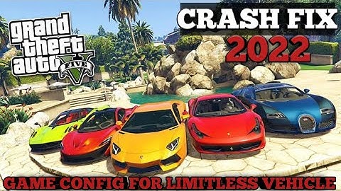 GTA5 Game Crash After Installing Mods ? | FIXED! | Gameconfig File For Limitless Vehicle | 2022 |