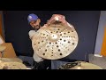 Zildjian 21 inch k custom special dry trash crash cymbal unboxing y sound test