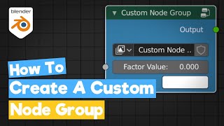 Blender Python Tutorial : Create Custom Node Group [learn python for beginners]