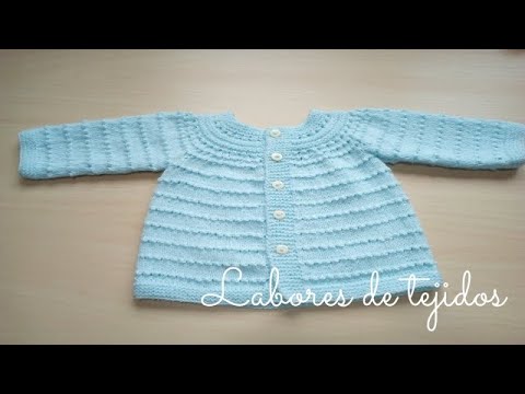 Corbata T Envío Jersey o chaqueta para bebé en dos agujas. Completo - YouTube