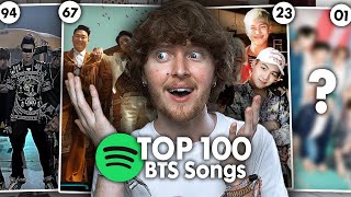 ONLY BANGERS! (100 Most STREAMED BTS Songs on Spotify | Reaction)