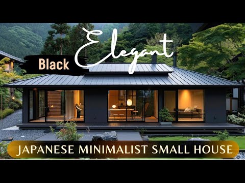 Exploring Japanese Black Minimalist Small House Architecture: With Comfort & Elegant Interior Design