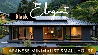 สำรวจสถาปัตยกรรมบ้านหลังเล็กสีดำเรียบง่ายของญี่ปุ่น: ด้วยความสะดวกสบายและการออกแบบภายในที่หรูหรา