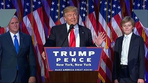 Revivez le premier discours de Donald Trump, 45e président des États-Unis