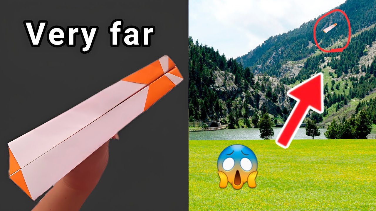 How to make a paper airplane that fly very far | paper plane that fly ...