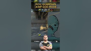 GUARDIAN AWP GOD MODE ⚡ INSANE Ace on Overpass vs mousesports #counterstrike   #cs   #cs2