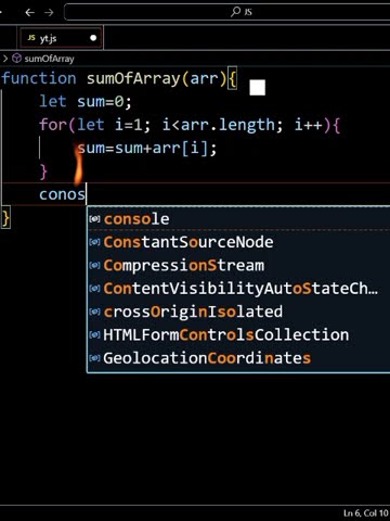 Find Sum of Array in JavaScript | JS Shorts | Array Sum Function ...
