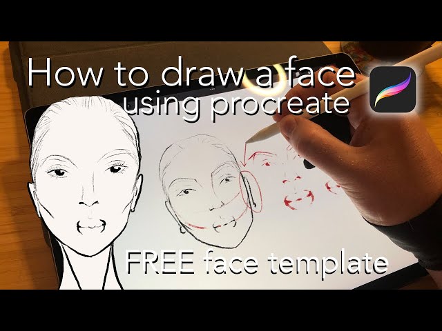 How to draw a face using Procreate | Fashion illustration tutorial | Free Procreate face template - YouTube how-to-draw-a-face-using-procreate-fashion-illustration-tutorial-free-procreate-face-template-youtube