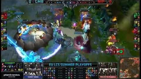 Gambit Alex Ich Orianna VS NIP Bjergsen Talon Game 1 Highlights   EU LCS Playoff 2013 HQ