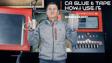 CNC: CA #Glue & #Tape and how I use it to hold down #aluminum stock.