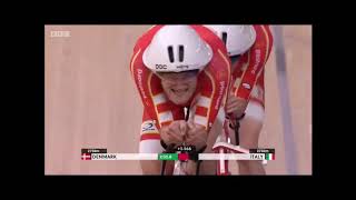 World Record 4km Team Pursuit 2020 Berlin 3.46 Danes smash the Velodrome