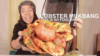 Lobster Black Seafood Box Mukbang ASMR This is Ridiculous