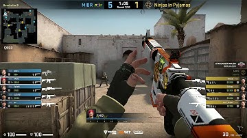 CS:GO POV Demo MIBR TACO (27/15) vs NiP (de_dust2)