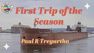 'First Trip of the Season' Paul  R Tregurtha departed Duluth 04/23/3034 -republished by Duluth Harbor Cam 2,499 views 3 weeks ago 9 minutes, 11 seconds