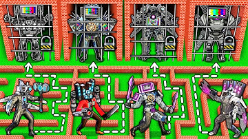 CHOOSE the RIGHT TV MAN TITAN to SAVE from SKIBIDI TOILET PRISON vs TV WOMAN in MINECRAFT animation