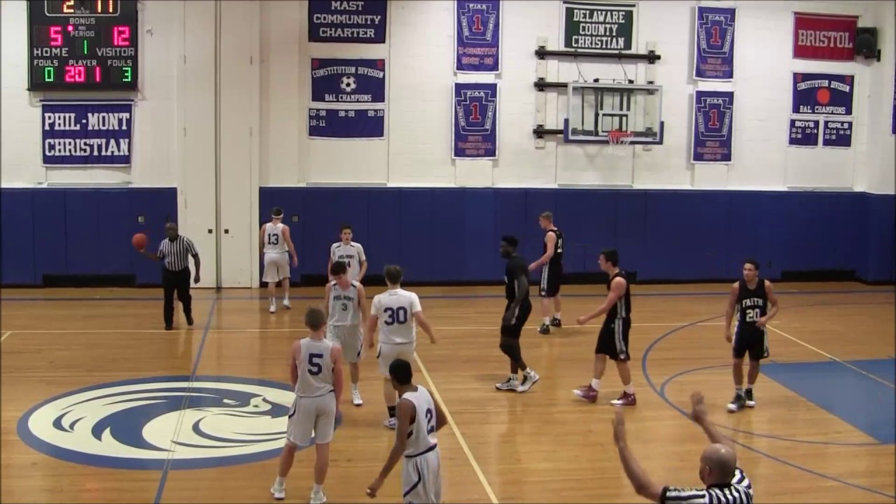 20170113 Faith Christian Academy Boys Varsity Basketball at Phil Mont Christian Academy YouTube