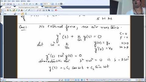 Variation of Parameter & Vibrating Mechanical Systems