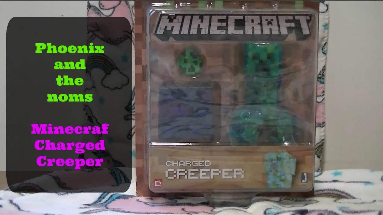 Unboxing Minecraft Charged Creeper Toy Youtube
