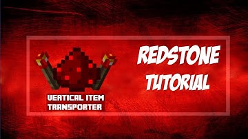 Minecraft Redstone Tutorial - Vertical Item Transporter/Dropper System