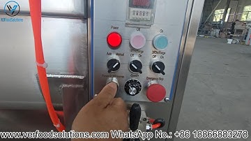 VERFOODSOLUTIONS Manual Statues Vacuum Stuffing Mixer Machine Operation Step Guide