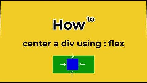 How to center a div using - Flex.