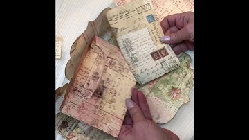 Printable junk journal envelope digital kit