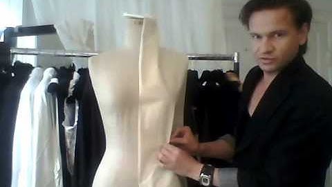 7. How to drape a stand-up collar built into a ladies