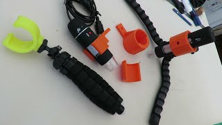3D printed WiFi microscope tripod clamp