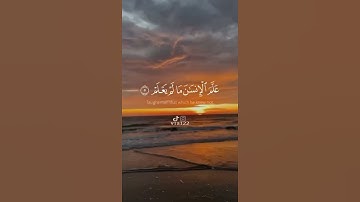 { الَّذِي عَلَّمَ بِالْقَلَمِ (4) عَلَّمَ الْإِنسَانَ مَا لَمْ يَعْلَمْ (5)} - القارئ ماهر المعيقلي