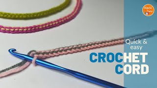 🧶Super Easy How to Crochet Bag Strap or Crochet a Cord Step by Step