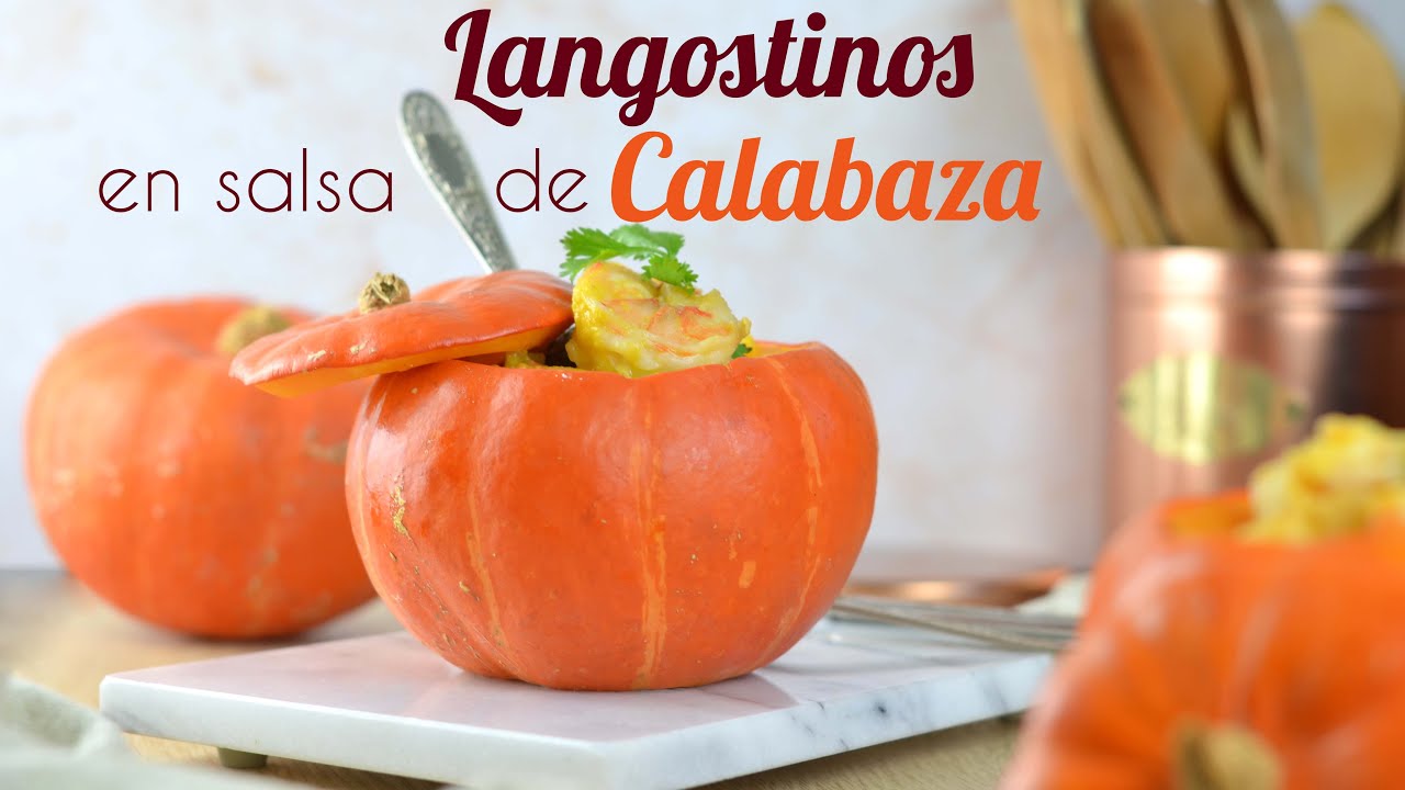 Langostinos en Salsa de Calabaza