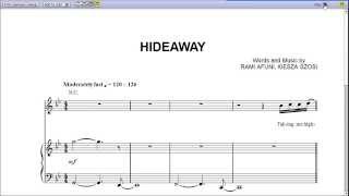 Hideaway by Kiesza - Piano Sheet Music:Teaser