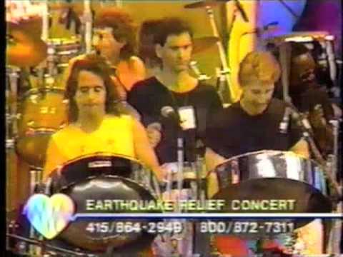 Santa Cruz Steel playing Pan in A Minor at Bill Graham's Quake Relief Concert